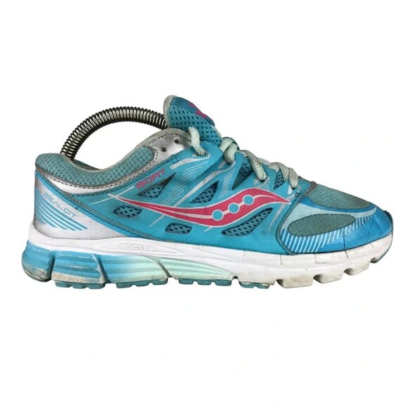 Saucony Womens Aqua‎ ISO Series SY53672 Lace Up Running Shoes Size US 4.5 M - Picture 1 of 10